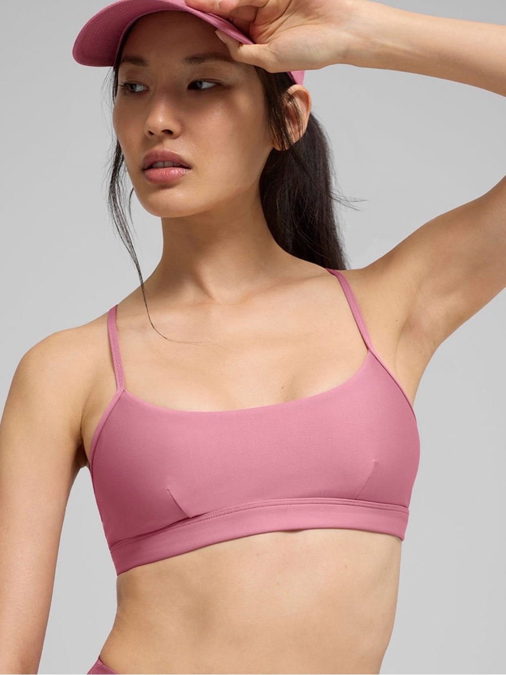 ALO Yoga Airlift Dusty Rose Intrigue Bra